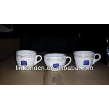 Haonai promotion eco ceramic coffee cups with various shape and custom logo